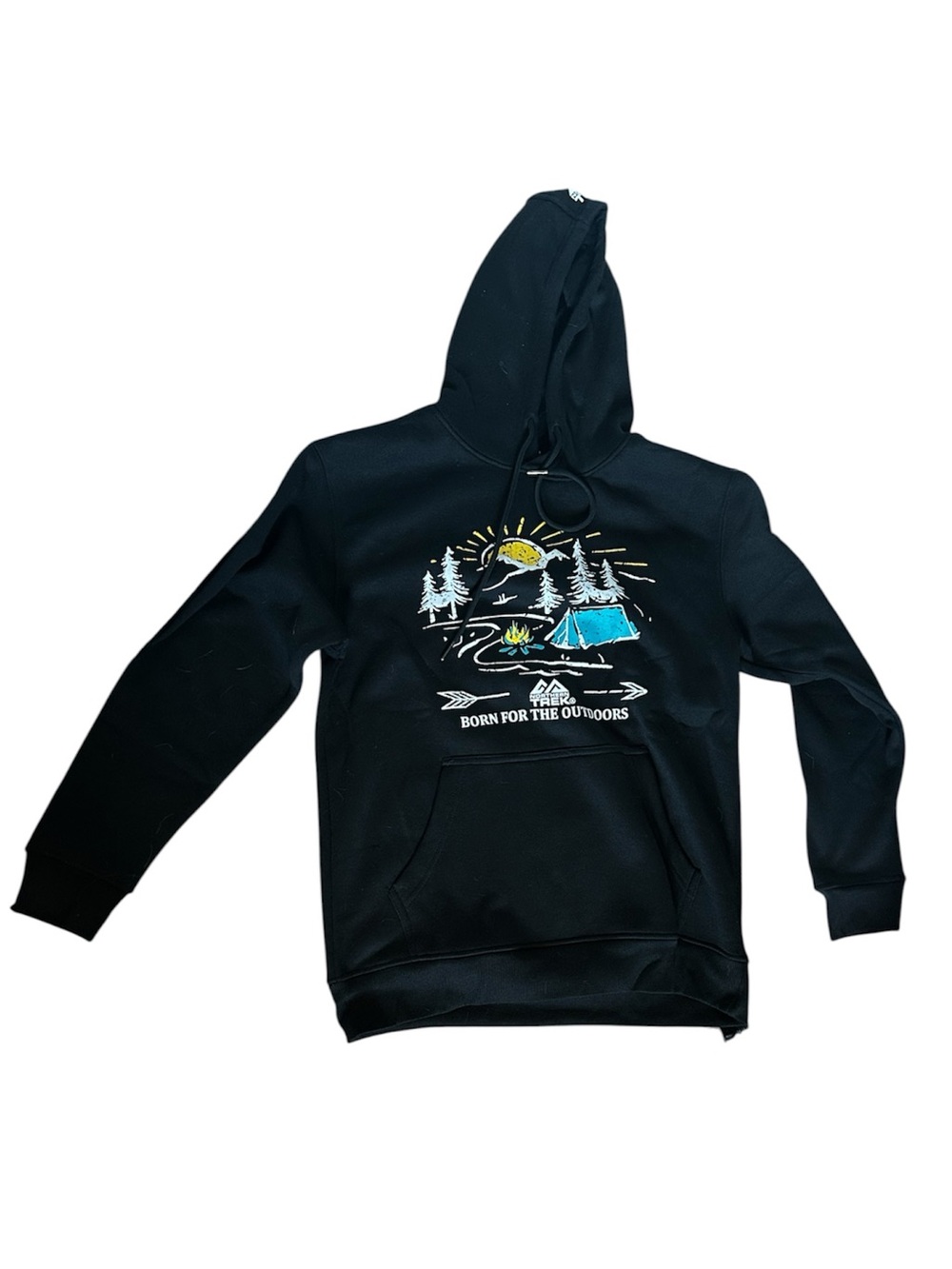 Born For The Outdoors Northern Trek Black Graphic Hoodie